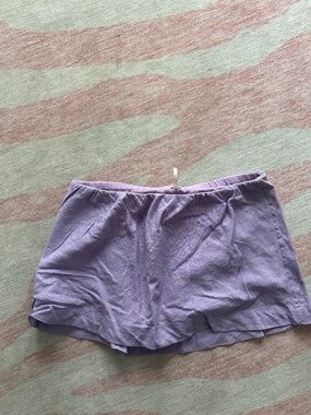 Free People Linen Mini Skirt (Skort)